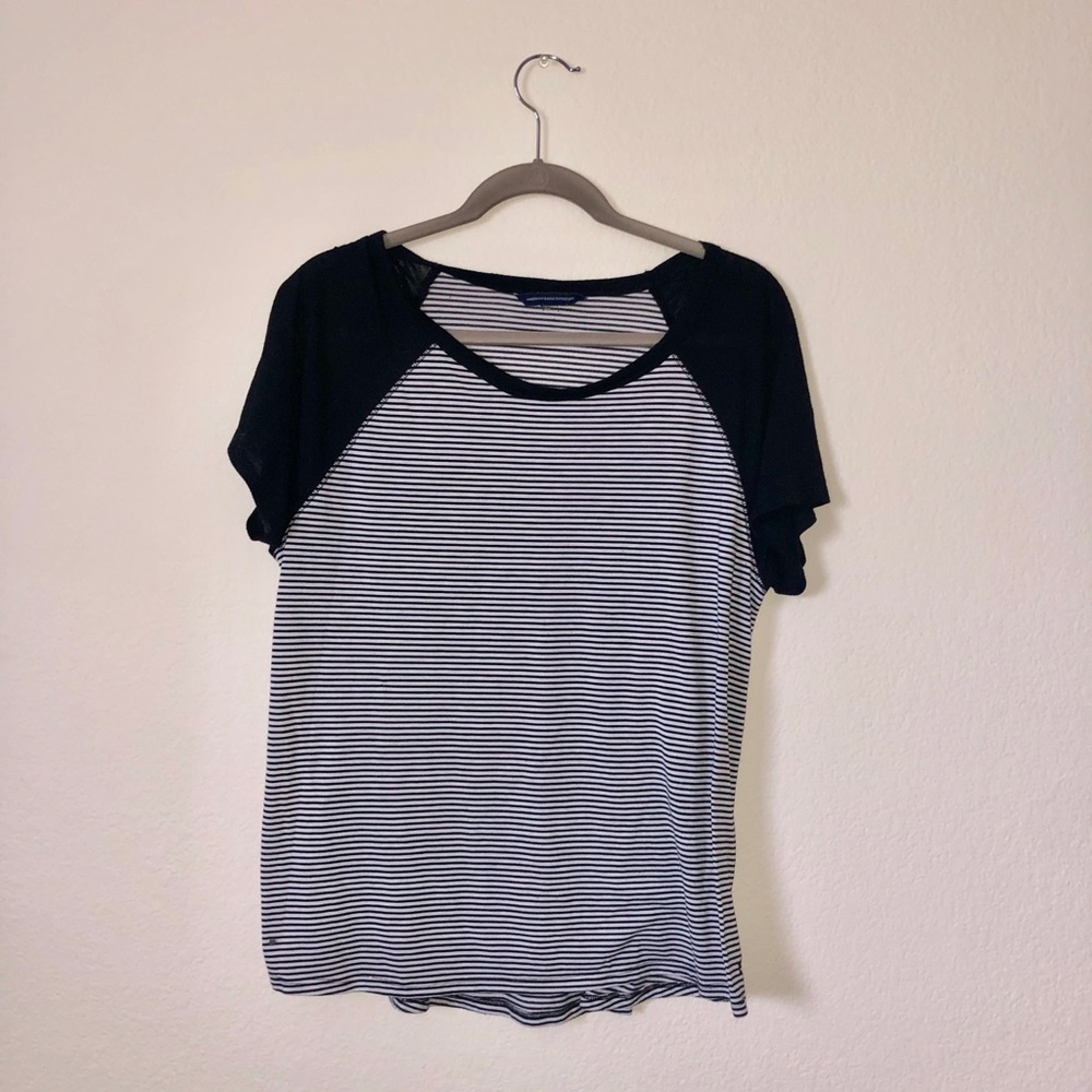 Black and white boyfriend tee